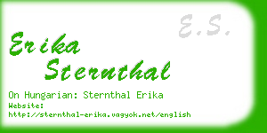 erika sternthal business card